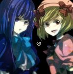  bow brown_bow frederica_bernkastel hat hemo lambdadelta lowres multiple_girls pink_hat umineko_no_naku_koro_ni 