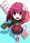  kushieda_minori red_eyes red_hair scarf school_uniform short_hair smile solo tom_(drpow) toradora! 