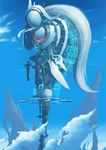  ar_tonelico_iii cloud day megastructure mountain nagi_ryou no_humans official_art scenery sky tower 