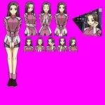  artist_request character_sheet expressions gundam gundam_seed long_hair military military_uniform sd_gundam sd_gundam_online uniform 