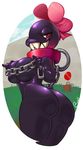  anthro anthrofied big_breasts bow breast_squish breasts butt buxbi chain chain_chomp collar eyelashes female leash looking_at_viewer mario_bros nintendo nude outside presenting presenting_hindquarters red_eyes ribbons sharp_teeth smile solo teeth video_games wide_hips 