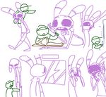  animatronic bonnie_(fnaf) comic five_nights_at_freddy&#039;s five_nights_at_freddy&#039;s_2 human lagomorph machine mammal mike_schmidt rabbit robot the_weaver video_games weaver_bonnie 