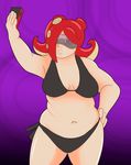  bikini clothing eyewear female goggles nintendo obese octoling overweight selfie solo splatoon swimsuit video_games 