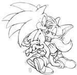  anthro canine coolblue fellatio fox hedgehog kneeling male male/male mammal miles_prower oral penis sex sonic_(series) sonic_the_hedgehog tail_sex tailjob 