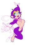  blue_eyes breasts female mammal monkey open_mouth primate pussy shantae shantae_(series) solo 