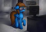  bedroom eyewear female glasses marsminer masturbation my_little_pony solo suggestive sunnyside watching_porn 