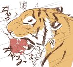  cum feline giraffe_(artist) male mammal oral tiger 