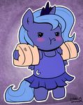  2015 blush cute equine female feral friendship_is_magic horn mammal my_little_pony princess_luna_(mlp) strangerdanger winged_unicorn wings young 