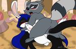  bunny_raven caluriri clothing coco cum cum_inside doctor_lollipop eyes_closed female female/female lagomorph mammal open_mouth orgasm_face pussy rabbit raccoon raven_(teen_titans) teen_titans teeth tentacles tongue 