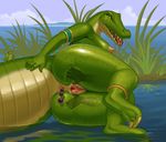  2015 3_toes alligator amphibian anal anal_beads anal_insertion anal_penetration anthro anus areola barefoot big_areola breasts butt disembodied_hand duo eyes_closed fangs female feral frog green_scales insertion lake looking_at_viewer multicolored_scales nipples nude open_mouth outside paws penetration pussy pussy_juice reptile saliva scalie sex_toy sharp_teeth siyah soles solo_focus spread_pussy spreading tan_scales teeth toe_curl toes tongue tongue_out two_tone_scales voluptuous water 