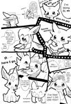  ambiguous_gender chisha comic eevee eeveelution english_text glaceon jolteon male nintendo pok&eacute;mon text video_games 