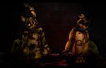  animatronic bear bubblehermit eyeless five_nights_at_freddy&#039;s five_nights_at_freddy&#039;s_3 golden_freddy_(fnaf) lagomorph machine mammal rabbit robot springtrap_(fnaf) video_games 