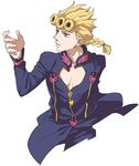  blonde_hair blue_eyes braid giorno_giovanna jojo_no_kimyou_na_bouken male_focus solo suna_(signi57tifato) 