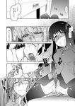  blush closed_eyes comic elevator fellatio futa_with_female futanari genderswap greyscale licking monochrome morimoto_(ryou) multiple_girls natsuzuka-san_no_himitsu natsuzuka_(ryou) no_testicles oral page_number penis pussy ryou saliva sitting tongue translation_request wavy_mouth 