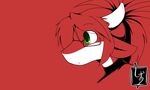  dragon green_eyes kemono ponytail red_har しおいぬ 