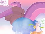  ass_sniffing avian big_breasts big_butt big_lips breasts butt chubby domination female female_domination gryphon lycra overweight repressed_(artist) reptile scalie sniffing sorbei spandex voluptuous 