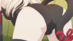  animal_ears ass cameltoe cat_tail catsuit fake_animal_ears fat_mons fate/kaleid_liner_prisma_illya fate_(series) gradient gradient_background illyasviel_von_einzbern screencap solo tail white_hair 