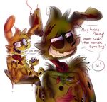  animatronic caramelcraze comic five_nights_at_freddy&#039;s five_nights_at_freddy&#039;s_3 five_nights_at_freddy&#039;s_4 lagomorph machine mammal plushie plushtrap_(fnaf) rabbit robot springtrap_(fnaf) video_games 