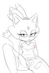 2015 anthro blaze_the_cat blush breasts cat clothed clothing feline female hearlesssoul looking_at_viewer mammal nipples open_mouth pussy simple_background solo sonic_(series) spread_legs spreading torn_clothing 
