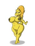  2015 anthro areola big_breasts blush breasts erect_nipples female koopa koopie_koo mario_bros nintendo nipples nude pussy scalie shinysteel smile solo video_games 