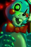  animatronic five_nights_at_freddy&#039;s five_nights_at_freddy&#039;s_2 glowing glowing_eyes lagomorph machine mammal rabbit robot toy_bonnie_(fnaf) video_games xuliang 