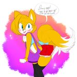  canine clothing crossdressing fox makeup male mammal miles_prower purse puuzo smile sonic_(series) video_games 