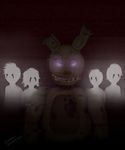  animatronic five_nights_at_freddy&#039;s five_nights_at_freddy&#039;s_3 ghost glowing glowing_eyes lagomorph machine mammal rabbit robot shadowbonnie2001_(artist) spirit springtrap_(fnaf) video_games 