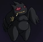  banette breasts female looking_at_viewer nintendo pok&eacute;mon smile solo standing trapmagius video_games 