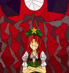 bad_id bad_pixiv_id crossed_arms faux_traditional_media hong_meiling koutyousan solo stained_glass touhou 