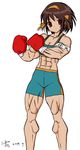  boxer boxing boxing_gloves g10w muscle shorts sports_bra suzumiya_haruhi suzumiya_haruhi_no_yuuutsu 