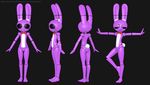  3d animatronic bonnie_(fnaf) bow_tie five_nights_at_freddy&#039;s lagomorph machine mammal rabbit robot the_weaver thirteeenth_(artist) video_games weaver_bonnie 