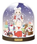  apollo_chocolate boots candle candy candy_cane capelet cherry chimney christmas doughnut english fire flame food fruit gable_roof gingerbread gingerbread_house gingerbread_man gloves hair_ribbon heart ice_cream ice_cream_cone jelly_bean kneeling lollipop long_hair looking_at_viewer macaron male_focus marshmallow merry_christmas montanyaoh navel no_pants open_mouth original otoko_no_ko pom_pom_(clothes) pretzel ribbon simple_background snow snow_globe snowflakes snowman solo star swirl_lollipop thigh_boots thighhighs white_background white_gloves white_hair yellow_eyes 