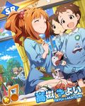  ^_^ closed_eyes finger_sucking idolmaster idolmaster_(classic) kindergarten_uniform open_mouth smile takatsuki_yayoi 