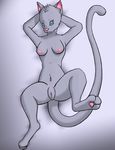  anthro blue_eyes cat feline female fur looking_at_viewer mammal mewgia navel nude pussy slit_pupils 