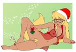  2015 anthro areola breasts callie_briggs cat christmas erect_nipples eyewear feline female g.f.d glasses holidays mammal nipples pubes pussy solo swat_kats 