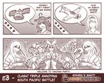  4koma 5girls admiral_(kantai_collection) aircraft aircraft_carrier_oni airplane comic defense_of_the_ancients dota_2 edwin_(cyberdark_impacts) enemy_aircraft_(kantai_collection) english gameplay_mechanics gauge hat highres kantai_collection kongou_(kantai_collection) left-to-right_manga multiple_girls radar seaplane_tender_hime sharp_teeth shoukaku_(kantai_collection) sunglasses teeth tidehunter 