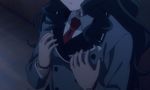  1girl animated animated_gif bracelet breasts choker female from_above fuwa_hyouka green_hair jewelry long_hair necktie night school_uniform self_fondle shimoneta_to_iu_gainen_ga_sonzai_shinai_taikutsu_na_sekai solo uniform wavy_hair 