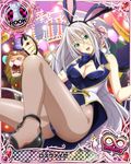  animal_ears antenna_hair artist_request blue_eyes breasts bunny_ears bunnysuit card_(medium) character_name chess_piece cleavage hair_ribbon high_school_dxd high_school_dxd_infinity large_breasts long_hair official_art pantyhose ribbon rook_(chess) rossweisse silver_hair smile solo trading_card very_long_hair wrist_cuffs 