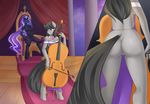  2015 animal_genitalia anthro anthrofied areola balls blush bow_tie breasts butt cello clothing dickgirl duo earth_pony equine erection female friendship_is_magic grey_skin hair horn horse horsecock inside intersex jonfawkes long_hair mammal masturbation multicolored_hair musical_instrument my_little_pony nightmare_rarity_(idw) nipples nude octavia_(mlp) penis pony pussy rear_view sitting smile standing throne two_tone_hair unicorn 