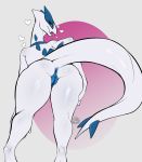  &lt;3 anthro anthrofied anus avante92 butt female hand_on_thigh legendary_pok&eacute;mon looking_at_viewer lugia nintendo open_mouth pok&eacute;mon pok&eacute;mon_(species) pok&eacute;morph presenting presenting_hindquarters pussy solo thick_tail thick_thighs video_games yuki_(evov1) 