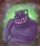  anthro belly big_belly heart_of_darkness human male mammal mefudoka monster overweight shynox_(artist) solo 