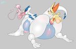  aikega balls big_balls big_breasts breasts fellatio female from_behind group huge_balls huge_breasts huge_penis larger_female legendary_pok&eacute;mon lugia male mew nintendo oral penetration penis pok&eacute;mon pussy pussy_juice saliva sex simple_background size_difference small_dom_big_sub smaller_male vaginal vaginal_penetration victini video_games wide_hips 