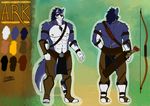  2015 abs anthro blue_fur bulge canine character_ref chest_tuft claws clothed clothing eye_patch eyewear fur half-dressed loincloth male mammal manly muscles pecs shade_the_wolf tribal tuft white_fur wolf 
