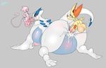  aikega balls big_balls big_breasts breasts cum cum_explosion cum_inflation excessive_cum fellatio female from_behind group huge_balls huge_breasts huge_penis inflation larger_female legendary_pok&eacute;mon lugia male mew nintendo oral orgasm penetration penis pok&eacute;mon sex simple_background size_difference small_dom_big_sub smaller_male vaginal vaginal_penetration victini video_games wide_hips 