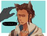  animal_ears assassin's_creed_(series) assassin's_creed_iii bad_id bad_pixiv_id cat_ears connor_kenway dark_skin dark_skinned_male english extra_ears kemonomimi_mode male_focus native_american orange_eyes solo tanmen 