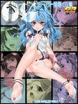  artist_request bandai_namco bare_legs bare_shoulders blue_hair bracelet cover_page doujin_cover facial_mark female jewelry legs lipstick long_hair looking_at_viewer makeup multiple_girls super_robot_wars super_robot_wars_original_generation 