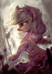  2015 applejack_(mlp) assasinmonkey blonde_hair cowboy_hat crying cutie_mark earth_pony equine female freckles friendship_is_magic hair hat horse long_hair mammal my_little_pony pony solo tears upset 