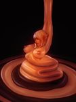 big_breasts breasts candy chocolate female food liquid not_furry pointy_ears pouring 