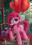  2015 balloon cute earth_pony equine female feral friendship_is_magic horse mammal my_little_pony pinkie_pie_(mlp) pony smile solo yakovlev-vad 