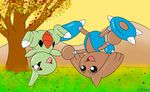  autumn balancing cpctail hitmontop invalid_tag larvitar nintendo pok&eacute;mon video_games 